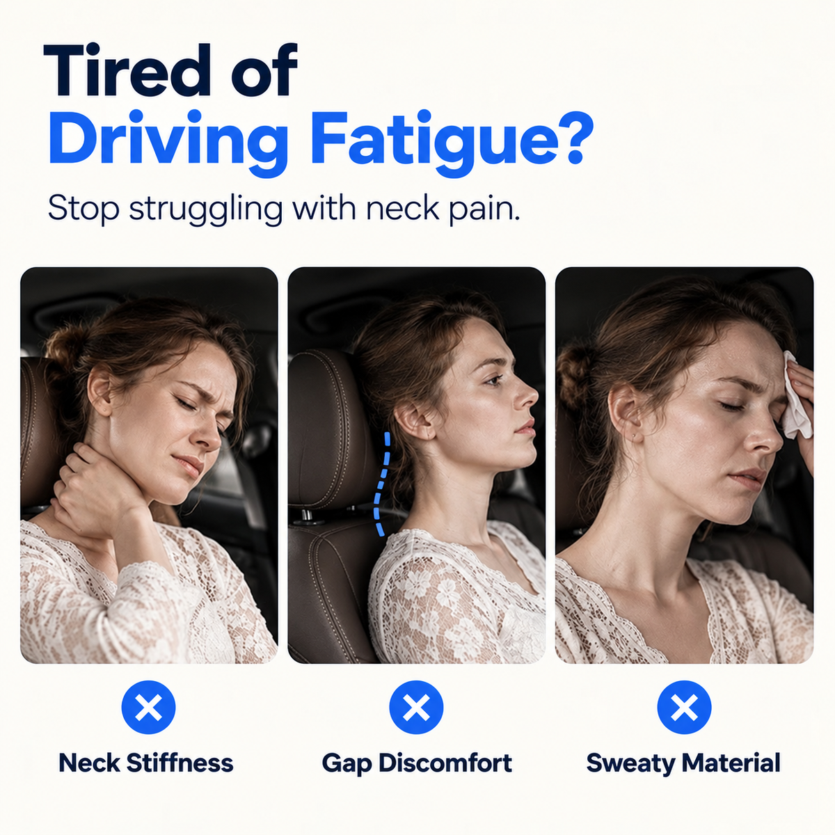 Universal Memory Foam Car Headrest - Free shipping on orders over $50