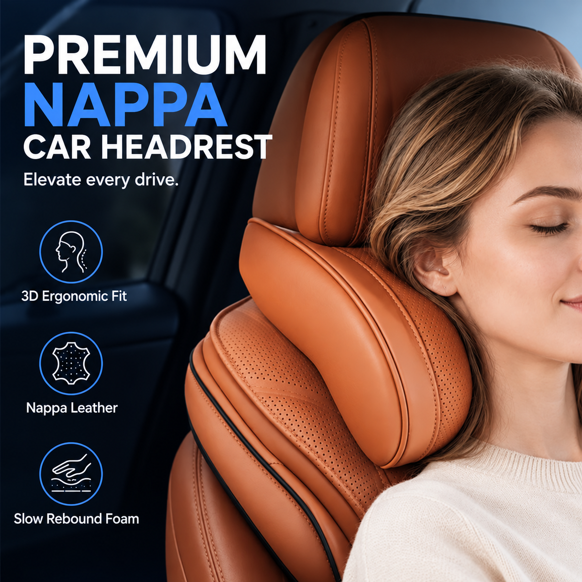 Universal Memory Foam Car Headrest - Free shipping on orders over $50