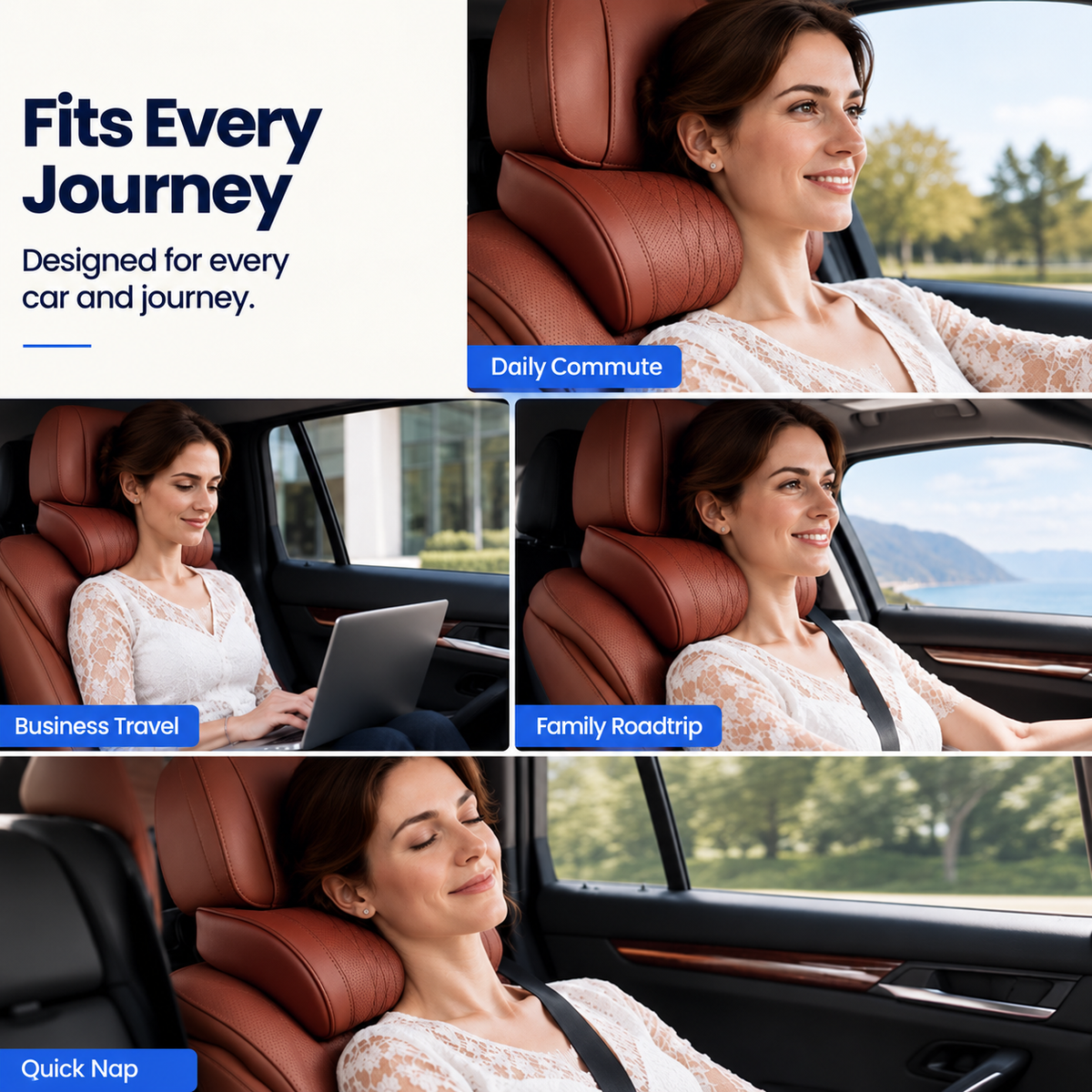 Universal Memory Foam Car Headrest - Free shipping on orders over $50