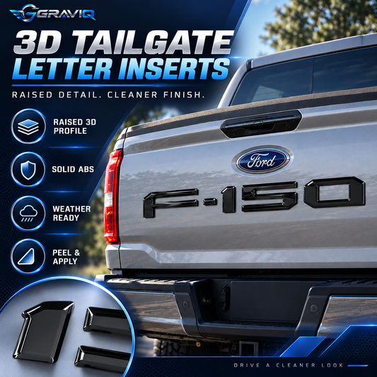 3D Tailgate Letter Inserts for Ford F-150 (2014–2026)