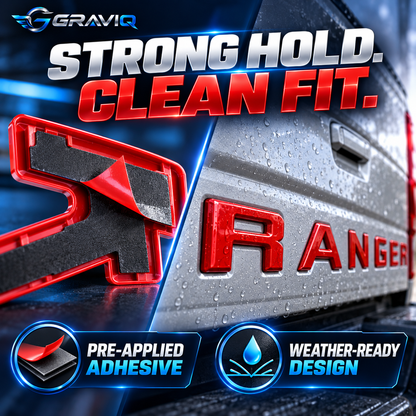 3D Ford Ranger Tailgate Letter Inserts