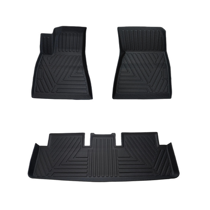 2025 Tesla Model Y/3 RHD TPE Car Floor Mats & Rear Trunk Mat - Waterproof Anti - Slip Durable & Eco - Friendly