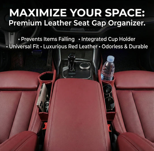 Car Leather Cup Holder Gap Bag