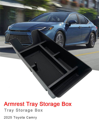 Car Accessories Luxury TPE Console Car Armrest Box for Toyota Camry 2025 Organizer Storage Box