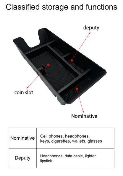 Car Accessories Luxury TPE Console Car Armrest Box for Toyota Camry 2025 Organizer Storage Box