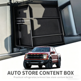 High Quality ABS Plastic Center Console Organizer Armrest Storage Box Insert Tray for Ford F150 2015-2024 Interior Accessories