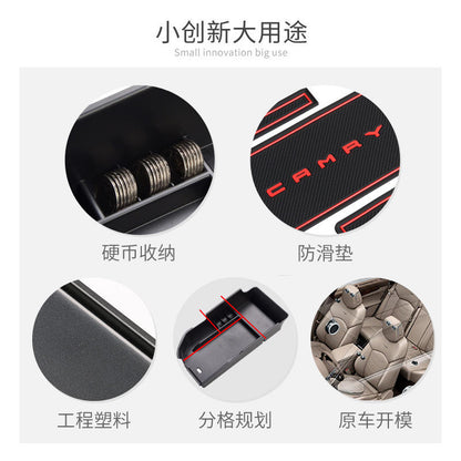 For Toyota Camry 2018-2021 Armrest Storage Box Insert Tray Center Console Organizer Interior Accessories