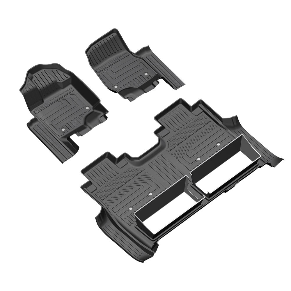 4x4 Accessories TPE 5d Black Floor Mats Auto Exterior Accessories Right Hand Drive Vehicles Carpet for FORD F150 2023-
