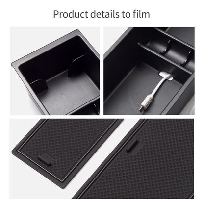High Quality ABS Plastic Center Console Organizer Armrest Storage Box Insert Tray for Ford F150 2015-2024 Interior Accessories