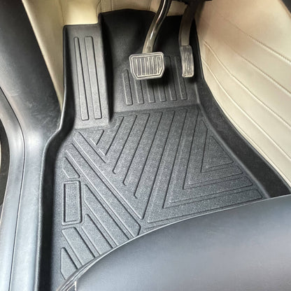 2025 Tesla Model Y/3 RHD TPE Car Floor Mats & Rear Trunk Mat - Waterproof Anti - Slip Durable & Eco - Friendly