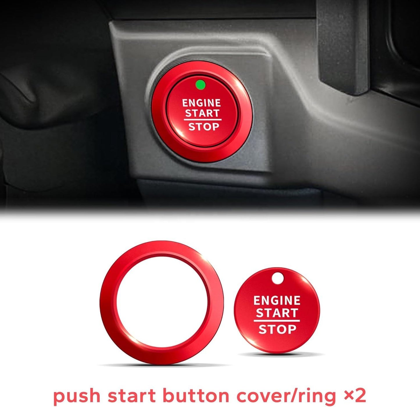 For Ford F150 Accessories & Super Duty F250 F350 F450 9pcs Aluminum Alloy Knob Cover Trim Set