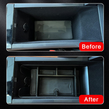 Car Accessories Luxury TPE Console Car Armrest Box for Toyota Camry 2025 Organizer Storage Box