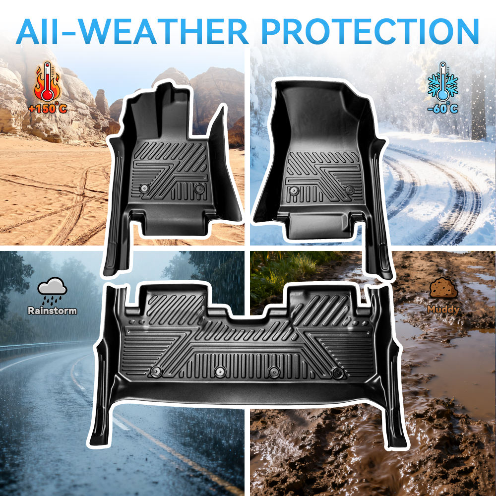 High Quality Auto Interior Accessories 5D TPE Car Floor Mats Trunk Liners Car Mats for Toyota Camry