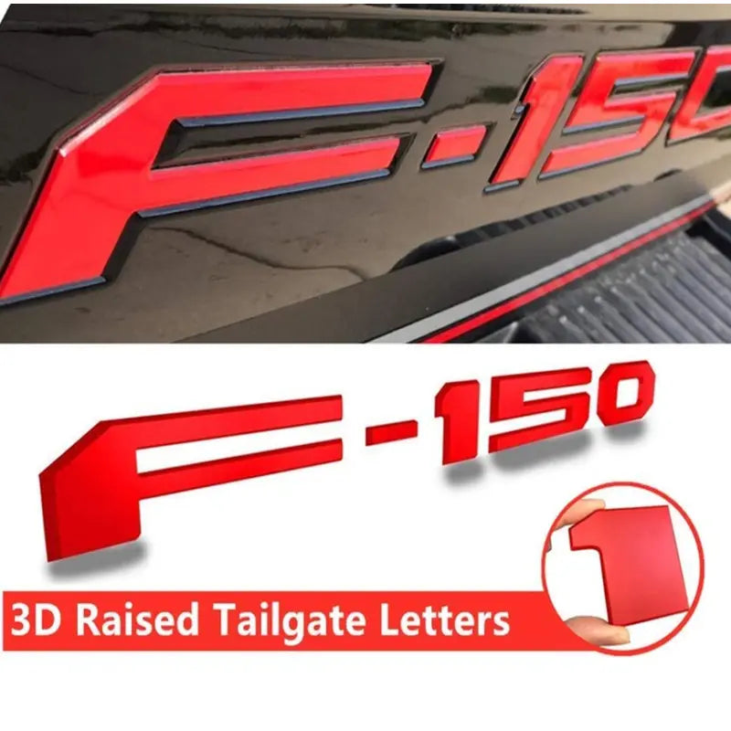 3D Tailgate Letter Inserts for Ford F-150 (2014–2026)