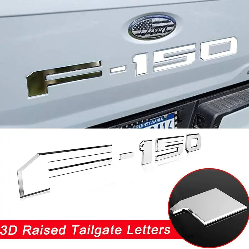 3D Tailgate Letter Inserts for Ford F-150 (2014–2026)