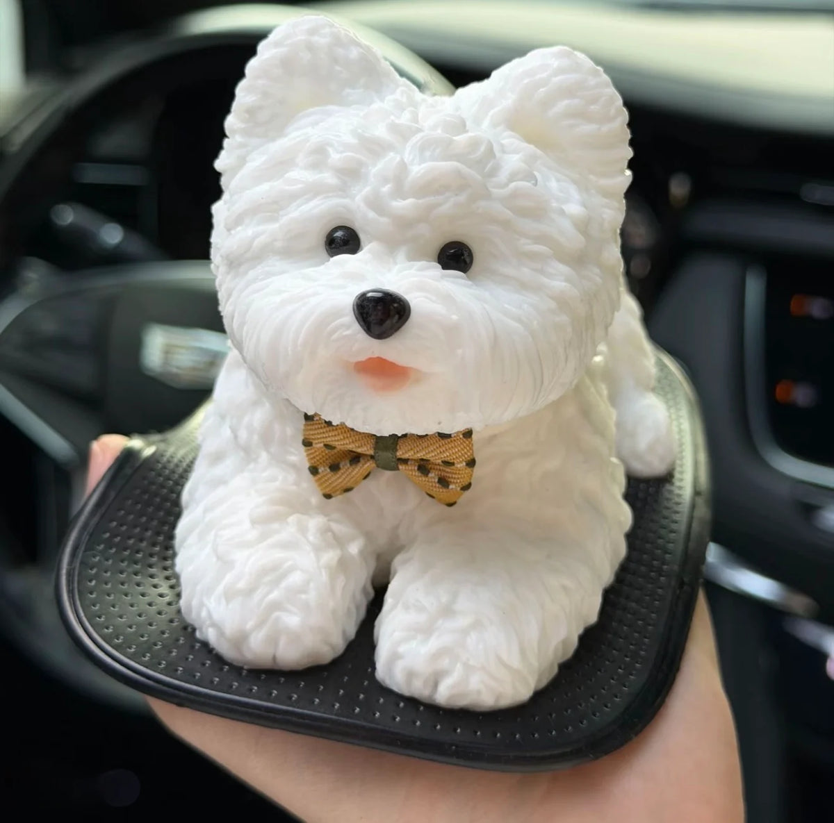 Squishy Dashboard Puppy – Cute Car Companion | GRAVIQ