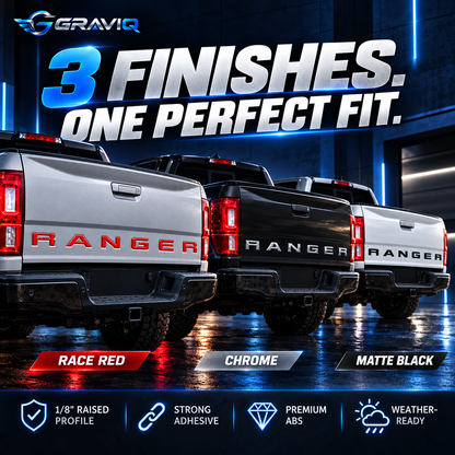 3D Ford Ranger Tailgate Letter Inserts