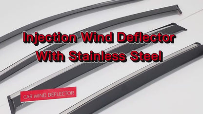 Injection Window Deflectors for Ford F250 / F350 / F450 / F550 Rain Guards Side Window Visor Wind Deflector Auto Accessories